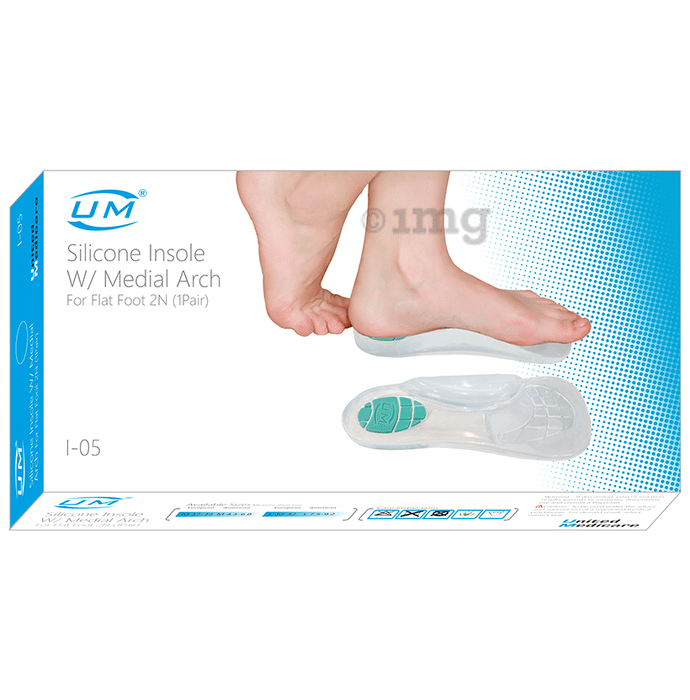 United Medicare  Silicone Insole with Medial Arch (1 pair)