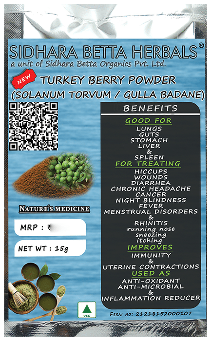 Sidhara Betta Herbals Turkey Berry Powder