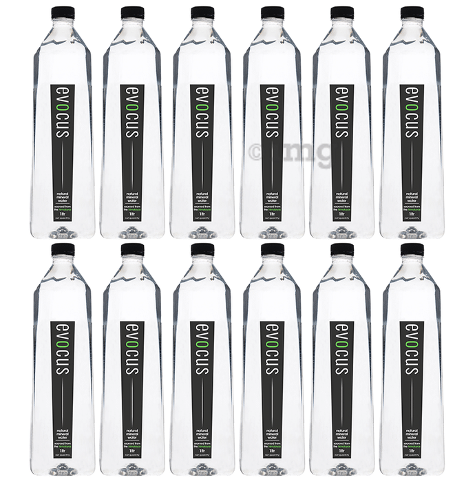Evocus Natural Mineral Water Sourced from the Himalaya (1 Litre Each)