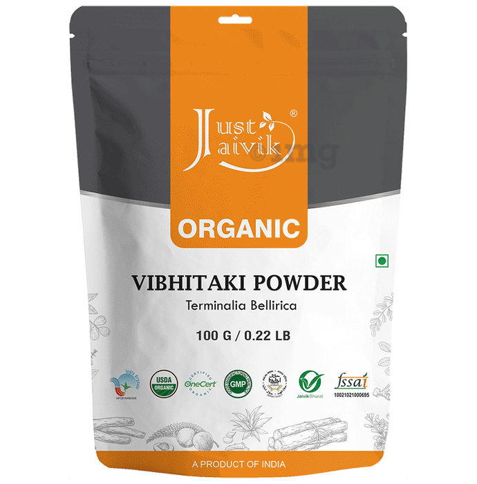Just Jaivik Organic Vibhitaki Powder