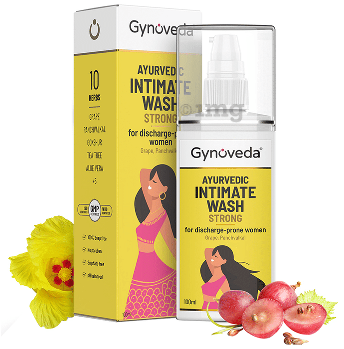 Gynoveda Ayurvedic Intimate Wash Strong for Discharge-Prone Women