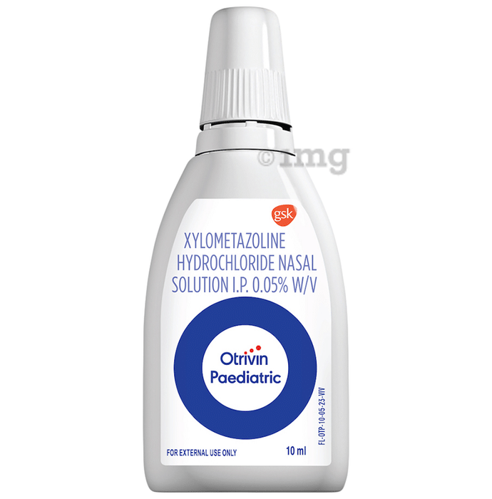 Otrivin Paediatric 0.05% w/v Nasal Drops for Fast Relief from Blocked Nose