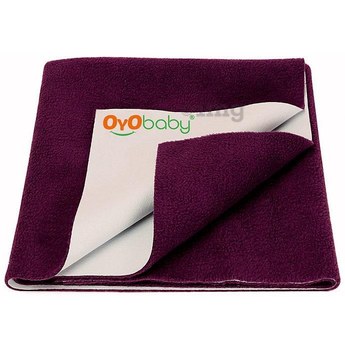 Oyo Baby Bed Protector Dry Sheet Single Bed Plum