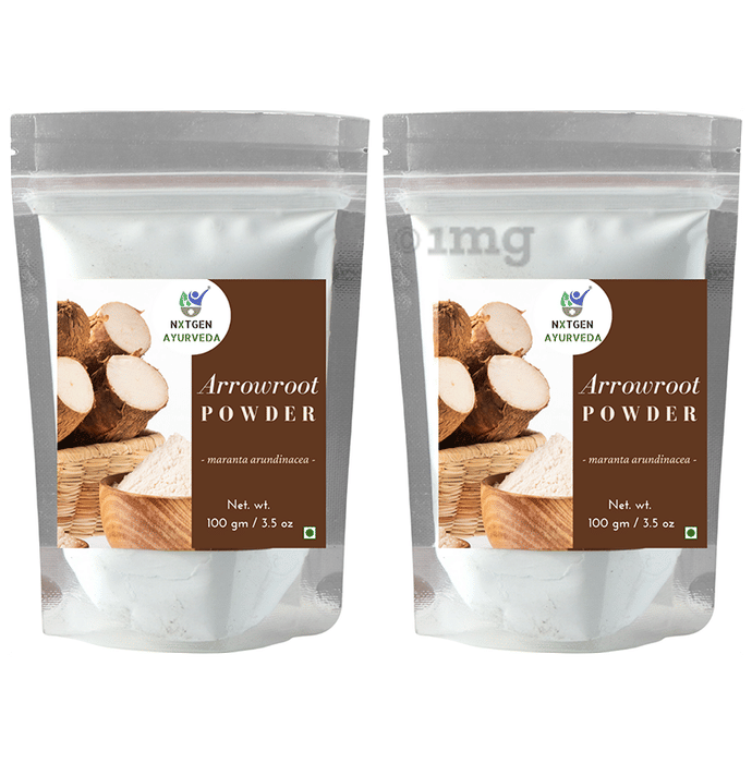 Nxtgen Ayurveda Arrowroot Powder (100gm Each) Buy combo pack of 2.0