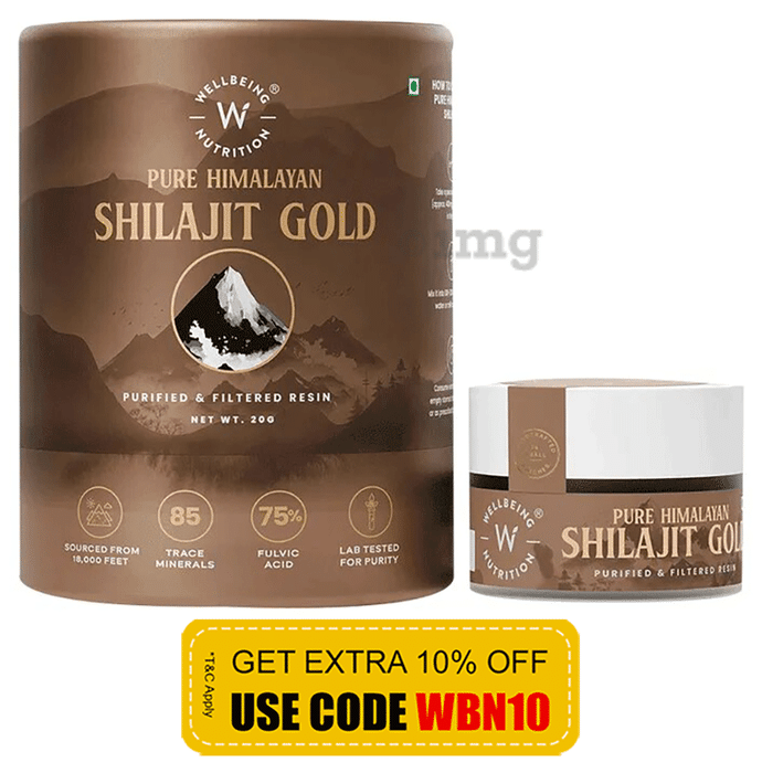 Wellbeing Nutrition Pure Himalayan Shilajit Gold Resin