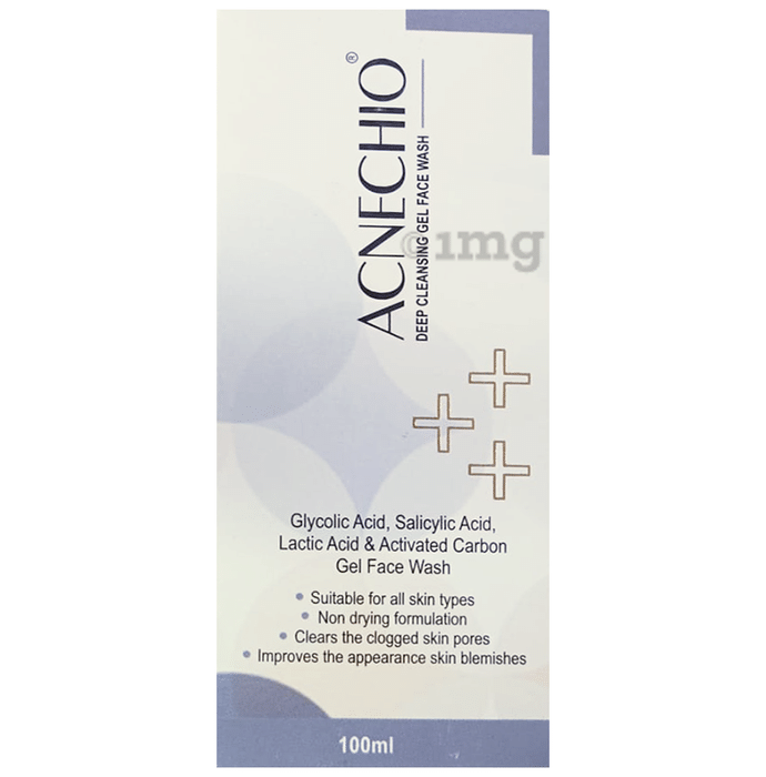 Acnechio Deep Cleansing Gel Face Wash | With Salicylic & Glycolic Acid for Blemishes