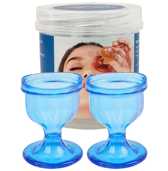 HealthAndYoga Chilleyes Eye Wash Cup Blue Plastic