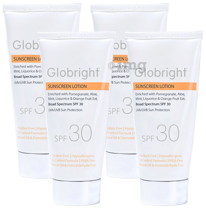 Globright Sunscreen Lotion SPF 30 (50ml Each)