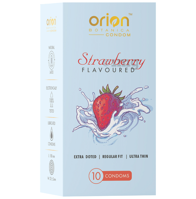 Orion Botanica Extra Dotted Condom Strawberry