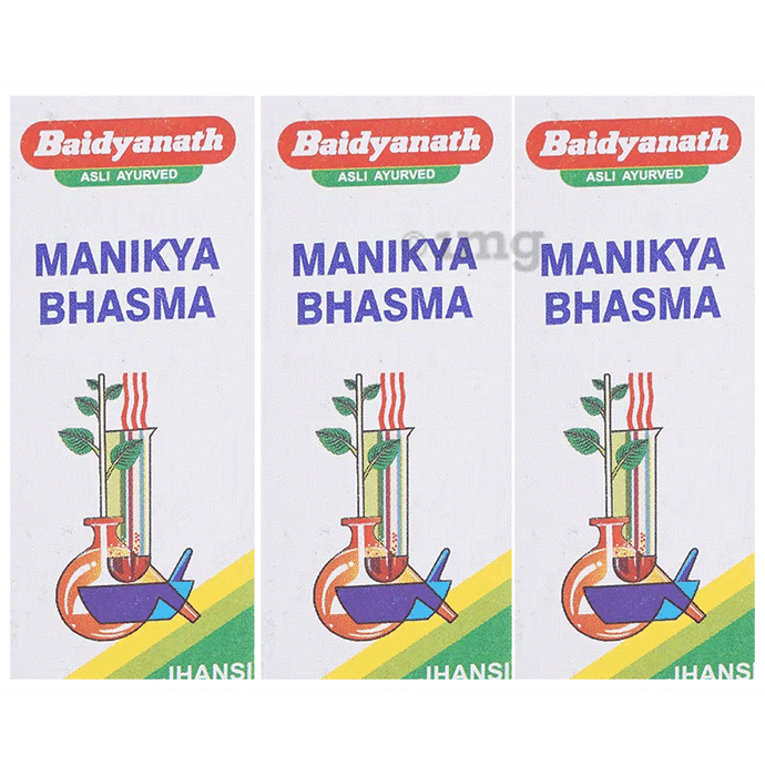 Baidyanath (Jhansi) Manikya Bhasma (2.5gm Each)
