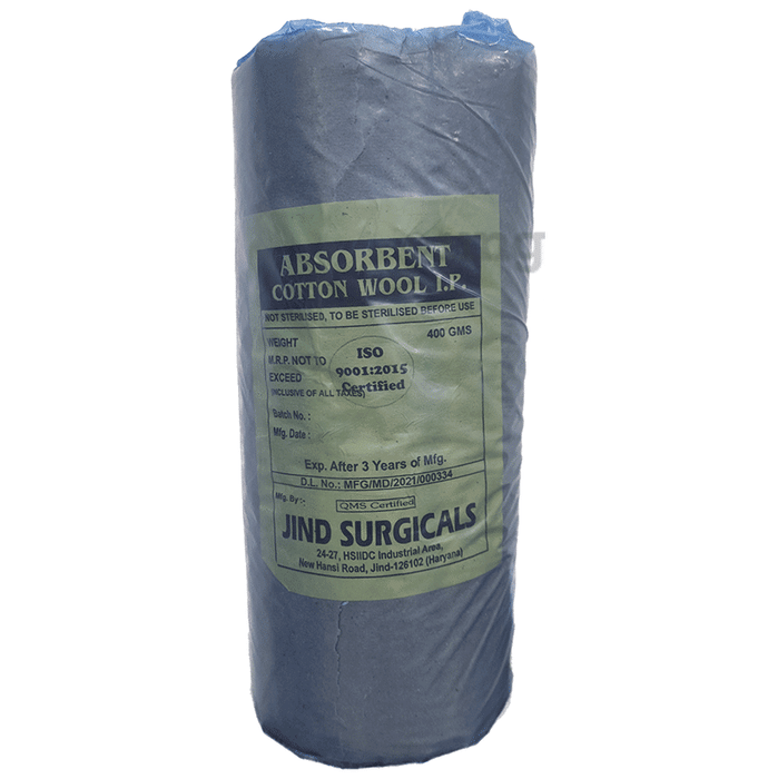 Jind Surgicals Absorbent Cotton Wool (400gm Each)