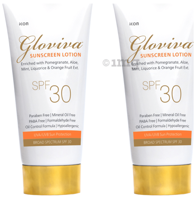 Gloviva SPF 30 Sunscreen Lotion (50ml Each)