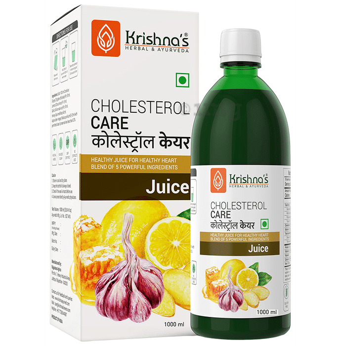 Krishna's Herbal & Ayurveda Cholesterol Care Juice | Supports Heart Health