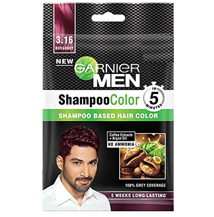 Garnier Men Shampoo Color 3.16 Burgundy