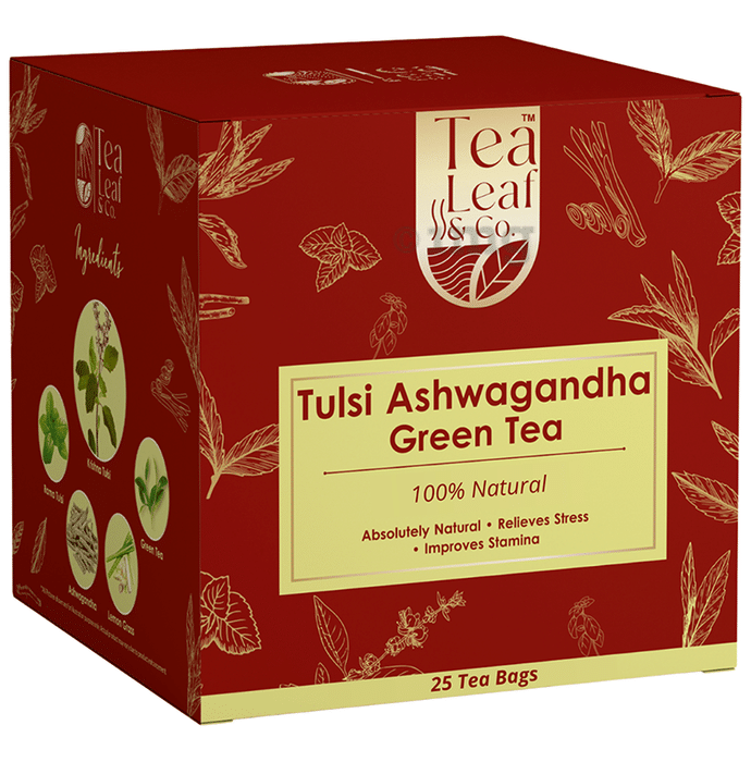 Tea Leaf & Co Tulsi Ashwagandha Green Tea Bag (1.8gm Each)