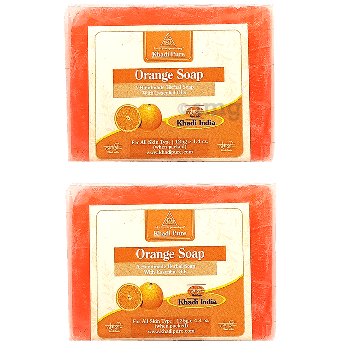 Khadi Pure Orange Soap (125gm Each)