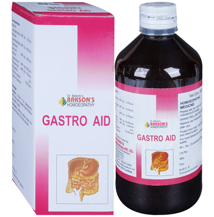 Bakson's Homeopathy Gastro Aid Syrup
