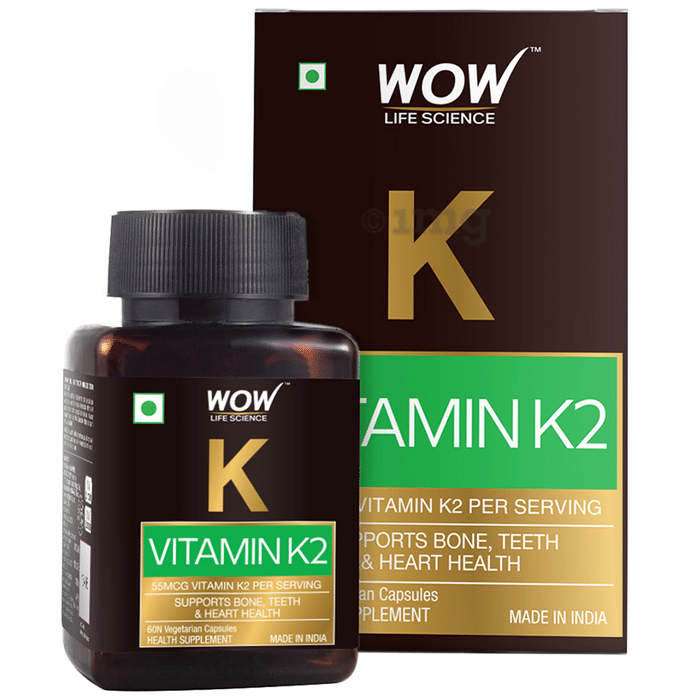 WOW Life Science Vitamin K2 Vegetarian Capsules