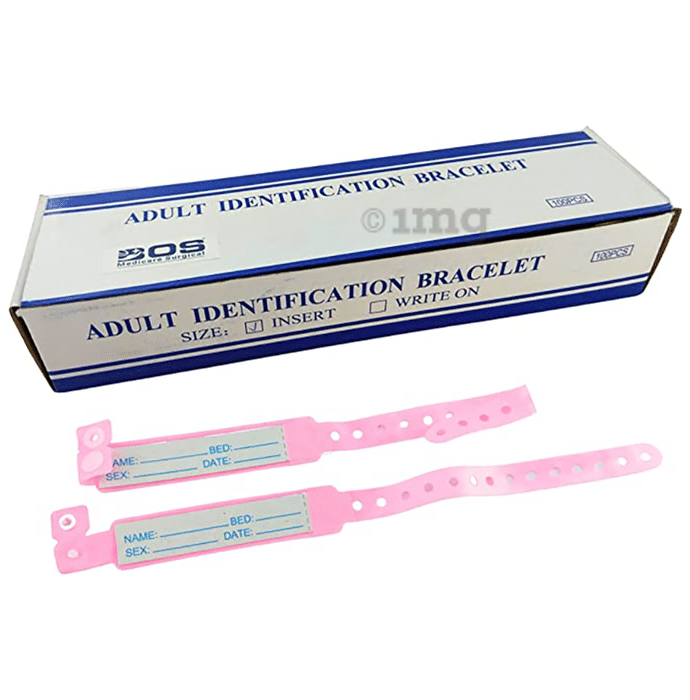 Bos Medicare Surgical Patient Identification Band  Adult Pink