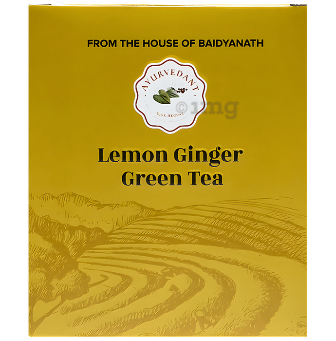 Baidyanath Ayurvedant Lemon Ginger Green Tea (10 Each)