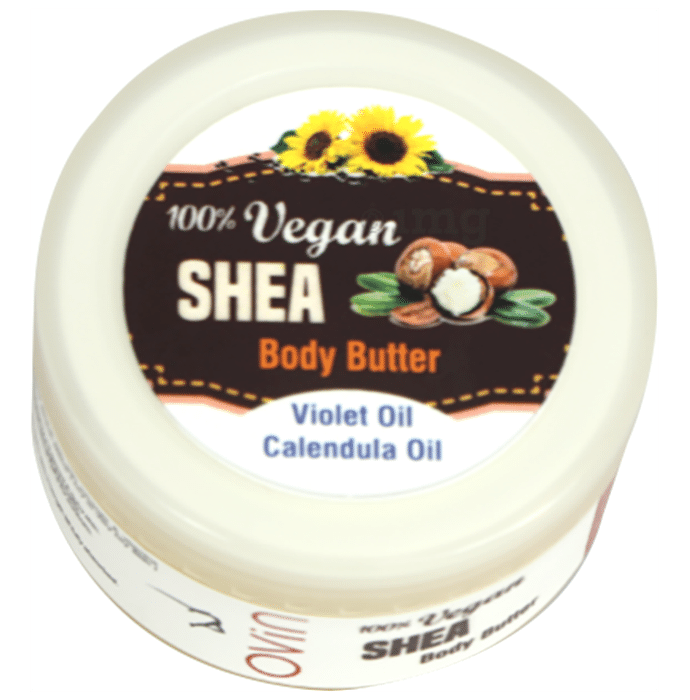 Ovin 100% Vegan Body Butter with Shea Butter, Calendula, Olive Oil for Deep Moisturization, Stretch Marks & Dry Skin Cream