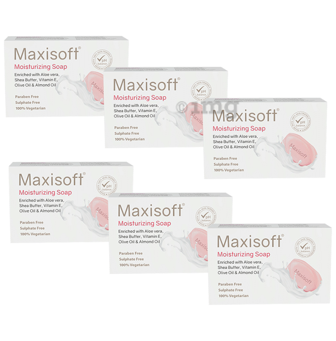 Maxisoft Moisturizing Soap (75gm Each)