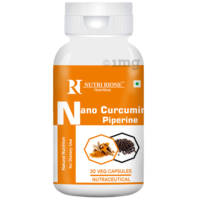 NutriRione Nano Curcumin Piperine Veg Capsule