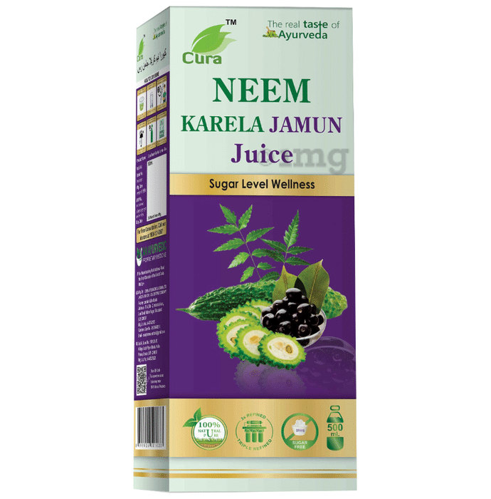 Cura Neem Karela Jamun  Juice