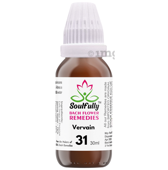 Soulfully Vervain Bach Flower Remedies Drops