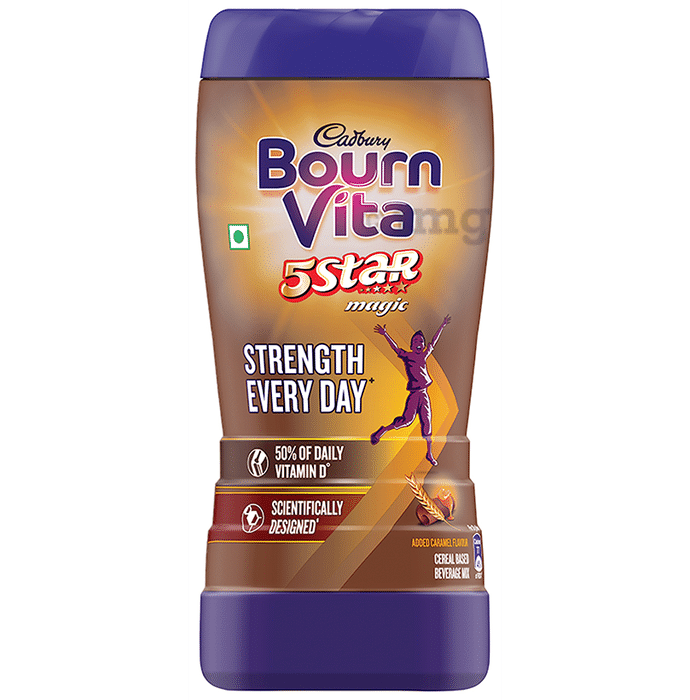 Cadbury Bournvita 5 Star Magic Health Drink | Powder with Vitamin D for Strength | Flavour Chocolate