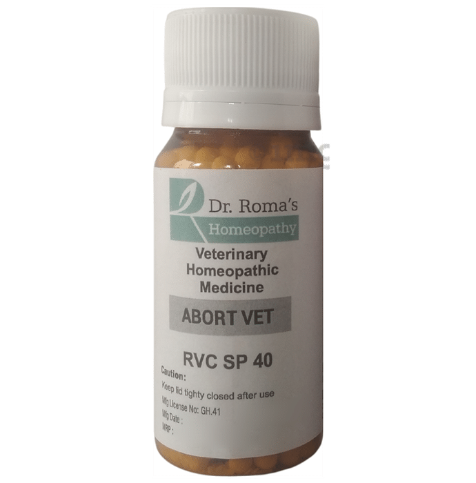 Dr. Romas Homeopathy RVC SP 40 Abort Vet Globules