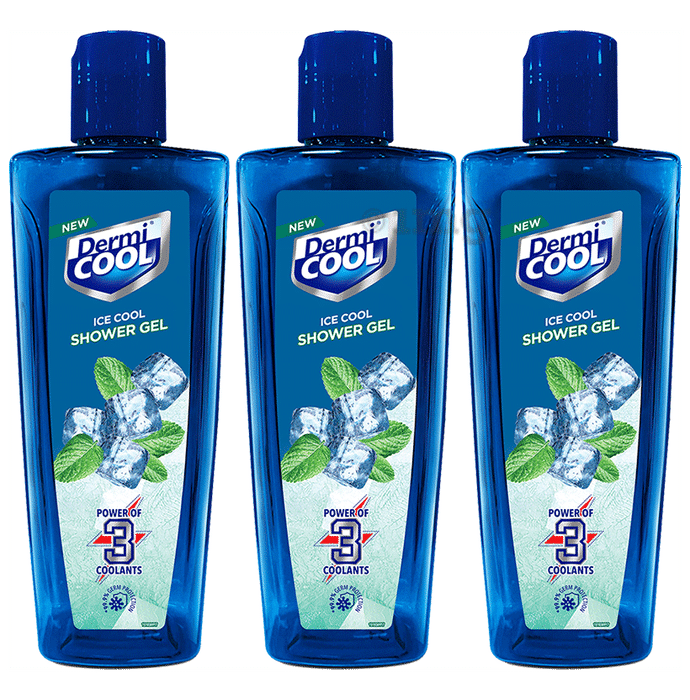 Dermi Cool Ice Cool Shower Gel (250ml Each)