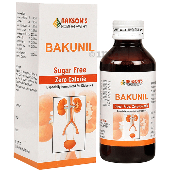 Bakson's Homeopathy Bakunil Syrup Sugar Free