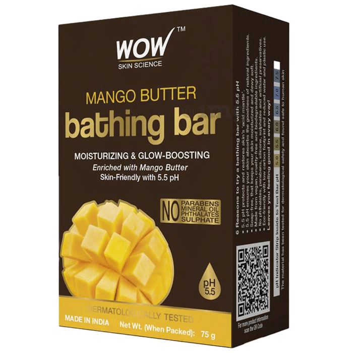 WOW Skin Science Mango Butter Bathing Bar (75gm Each)