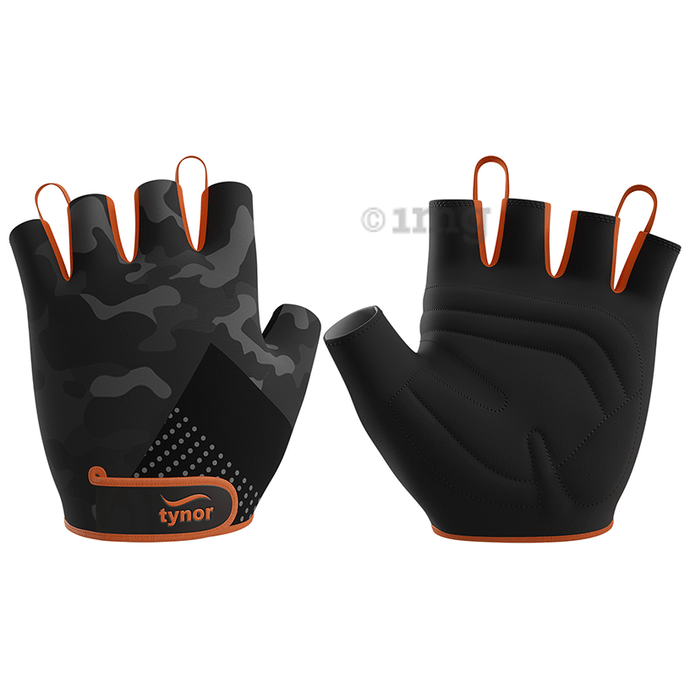 Tynor Tynorgrip Gym Gloves Black & Orange Small