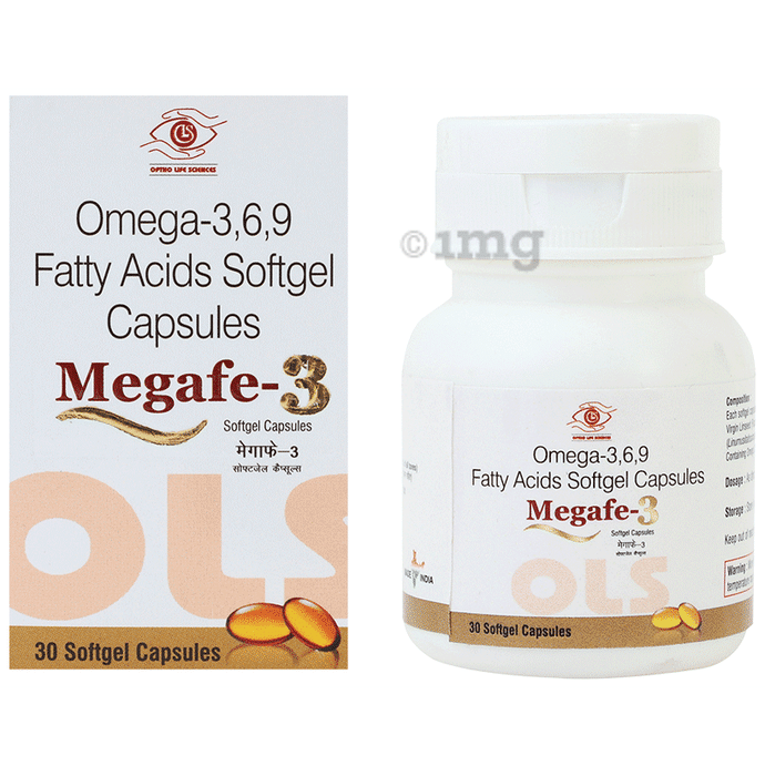 Megafe Omega 3,6,9 Fatty Acids Softgel Capsules