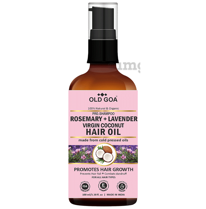 Old Goa Rosemary and Lavender Virgin Coconut hair Oil