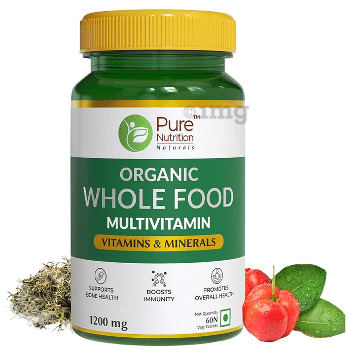 Pure Nutrition Organic Whole Food Multivitamin Veg Tablet
