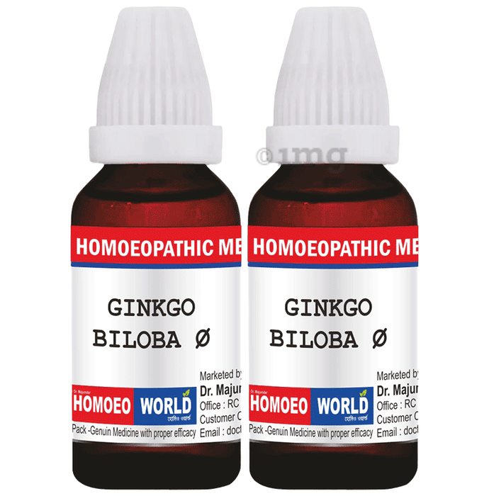 Dr. Majumder Homeo World Ginkgo Biloba Mother Tincture (30ml Each) Q