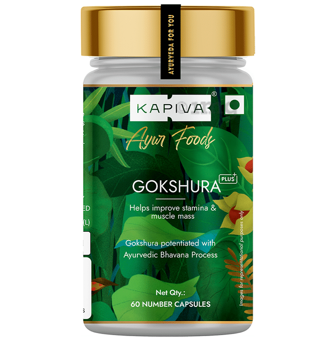 Kapiva Gokshura Capsules | Natural Source for Energy, Performance, Stamina & Muscle Growth Capsule