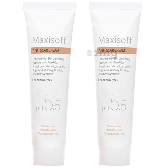 Maxisoft PH 5.5 Anti Scar Cream (25gm Each)