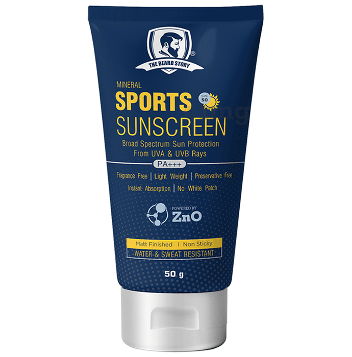 The Beard Story Mineral Sports Sunscreen SPF 50