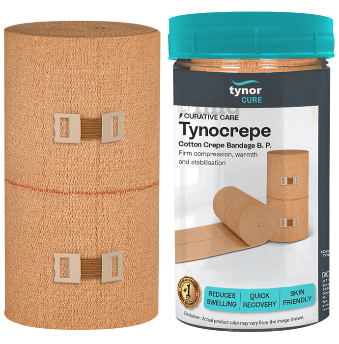 Tynor Tynocrepe Cotton Crepe Bandage Beige 10cm x 4m