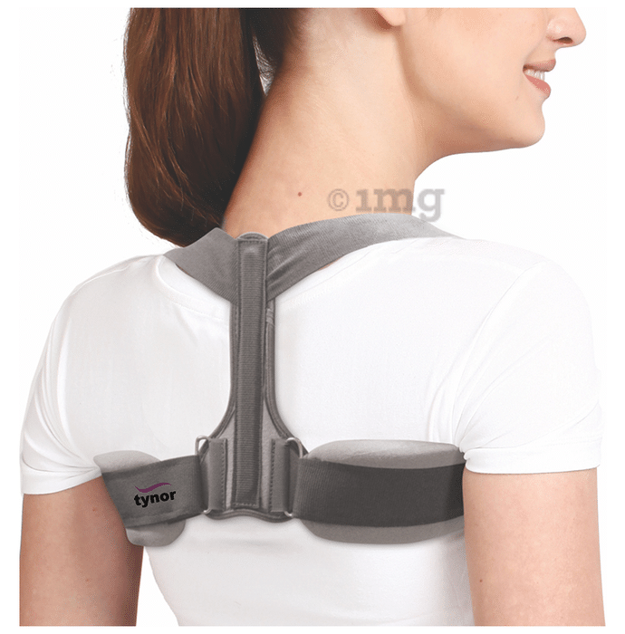 Tynor C 05 Clavicle Brace with Velcro Small Grey