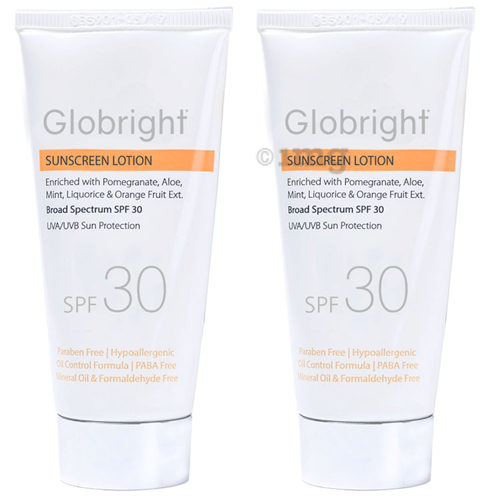 Globright Sunscreen Lotion SPF 30 (50ml Each)
