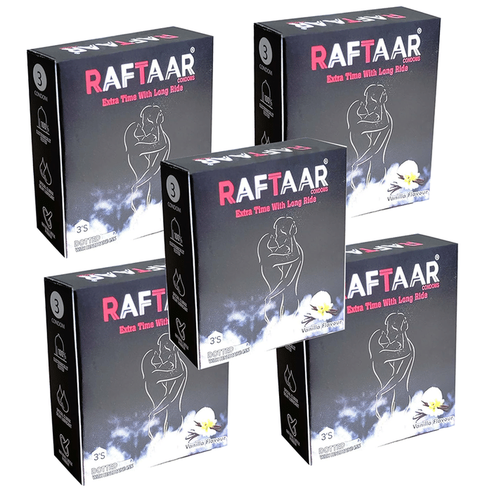Raftaar Condom (3 Each) Vanilla