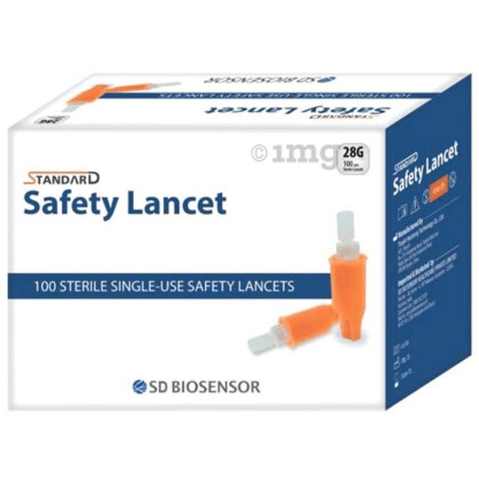 Standard Safety Lancet 28G