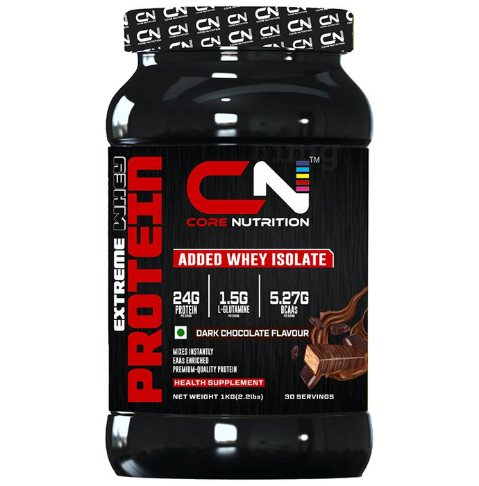 Core Nutrition Extreme Whey Protein Powder Dark Chocolate