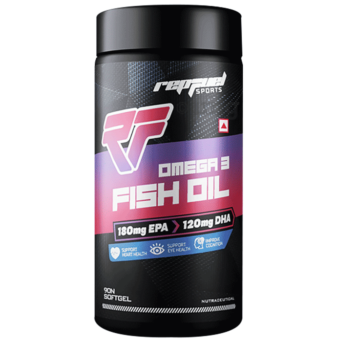 Repfuel Sports Omega 3 Fish Oil Softgel Buy bottle of 90.0 soft gelatin capsules at best price