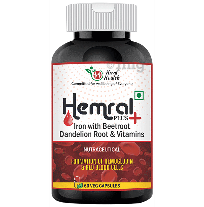 Hiral Health Hemral Plus Veg Capsule (60 Each)